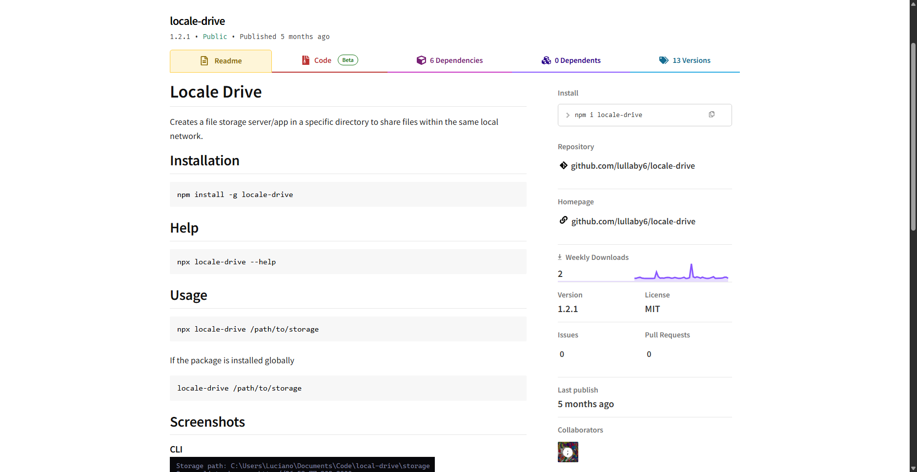 Locale Drive preview